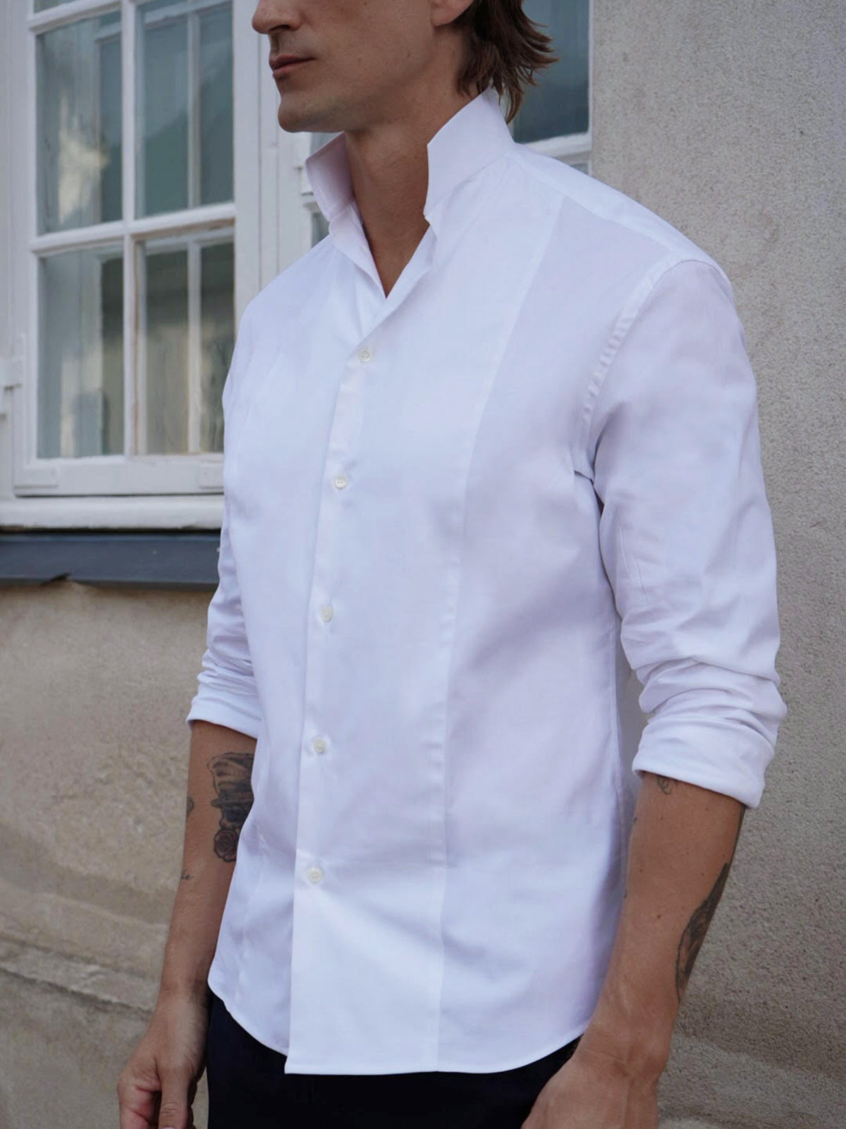 ELASTIC MAO SHIRT