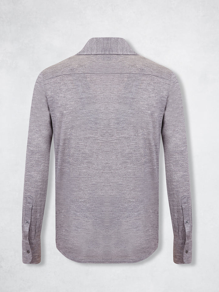EXTRAFINE MERINO POLO GREY