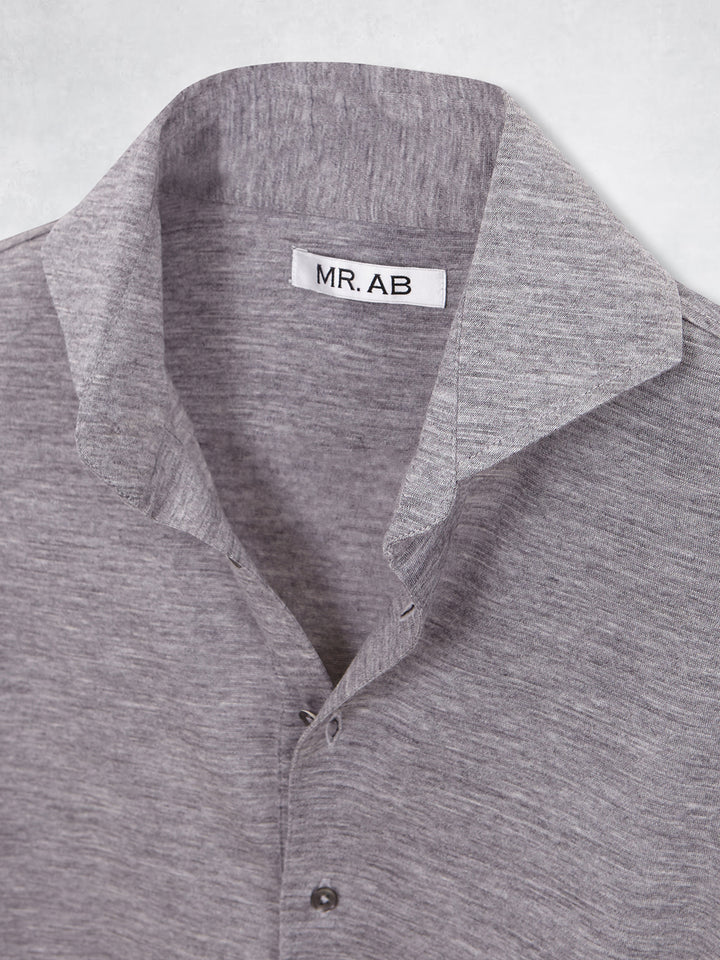 EXTRAFINE MERINO POLO GREY