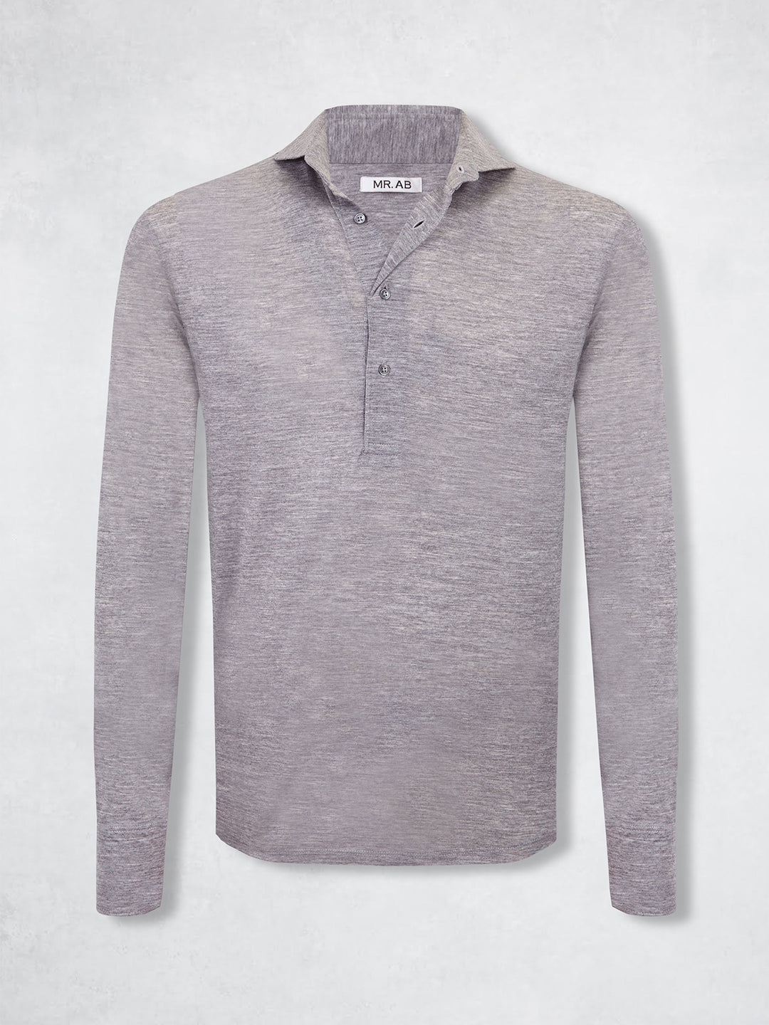 EXTRAFINE MERINO POLO GREY