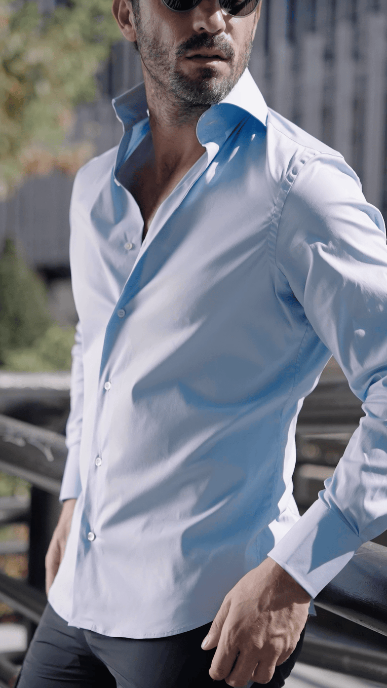 ELASTIC SHIRT BLUE