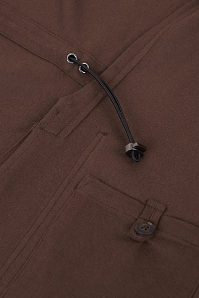 CASHMERE POCKET JACKET BROWN