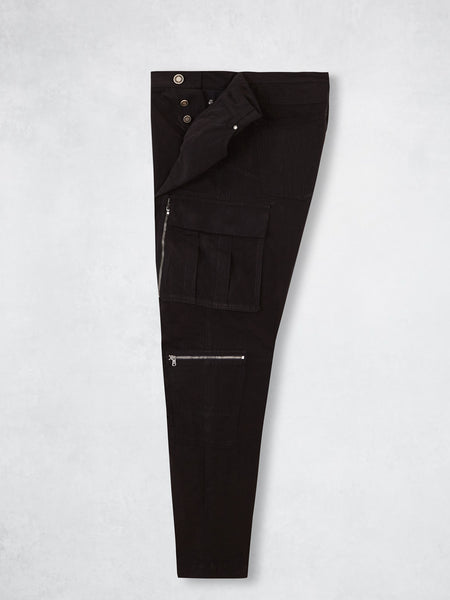 ZIPPER CARGO PANTS NAVY