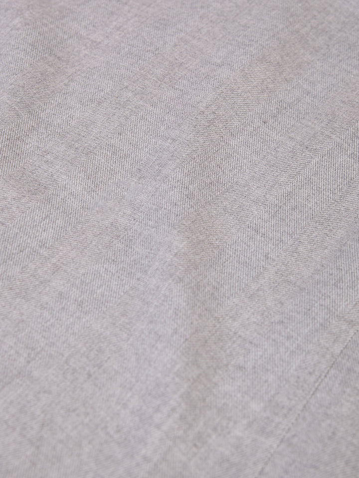 FLANNEL POCKET SHIRT  LIGHT GREY