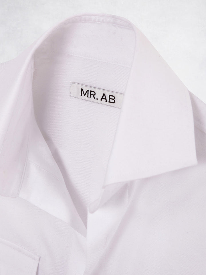 FLANNEL POCKET SHIRT WHITE