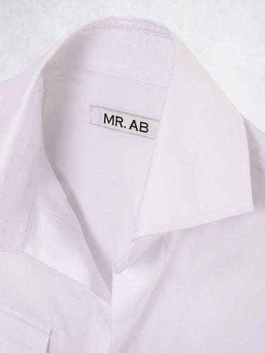 FLANNEL POCKET SHIRT WHITE