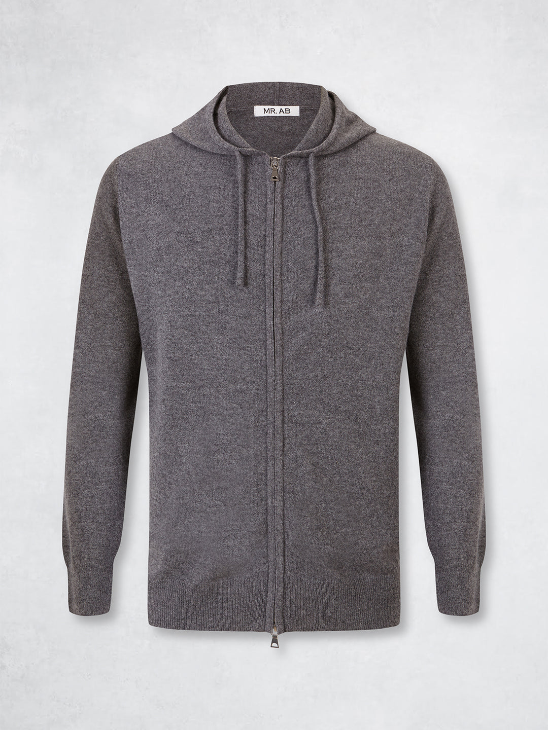 CASHMERE HOODIE LIGHT GREY