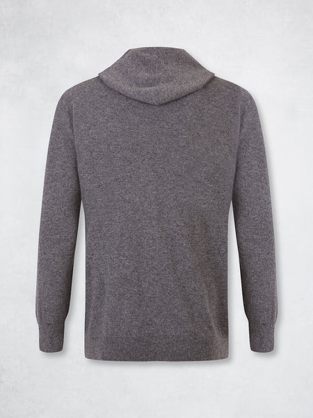 CASHMERE HOODIE LIGHT GREY