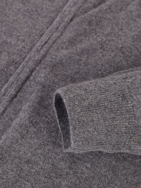 CASHMERE HOODIE LIGHT GREY
