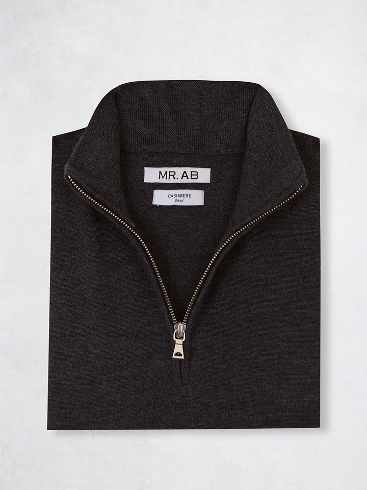ZIPPER CASHMERE GREY