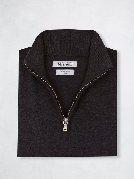 ZIPPER CASHMERE GREY