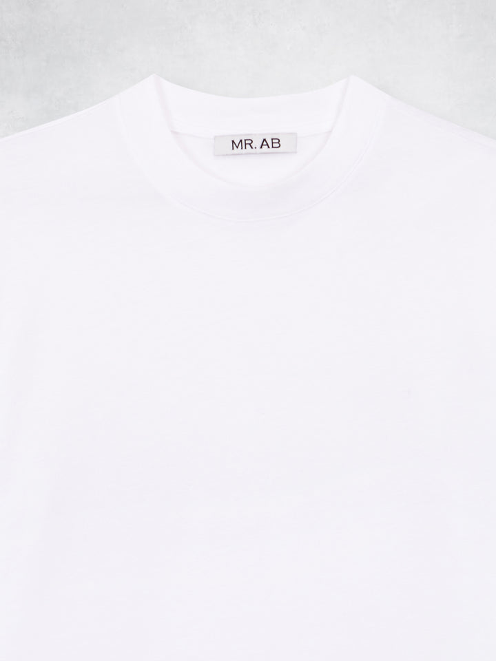 HIGH NECK TEE WHITE