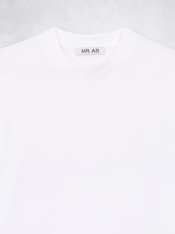 HIGH NECK TEE WHITE
