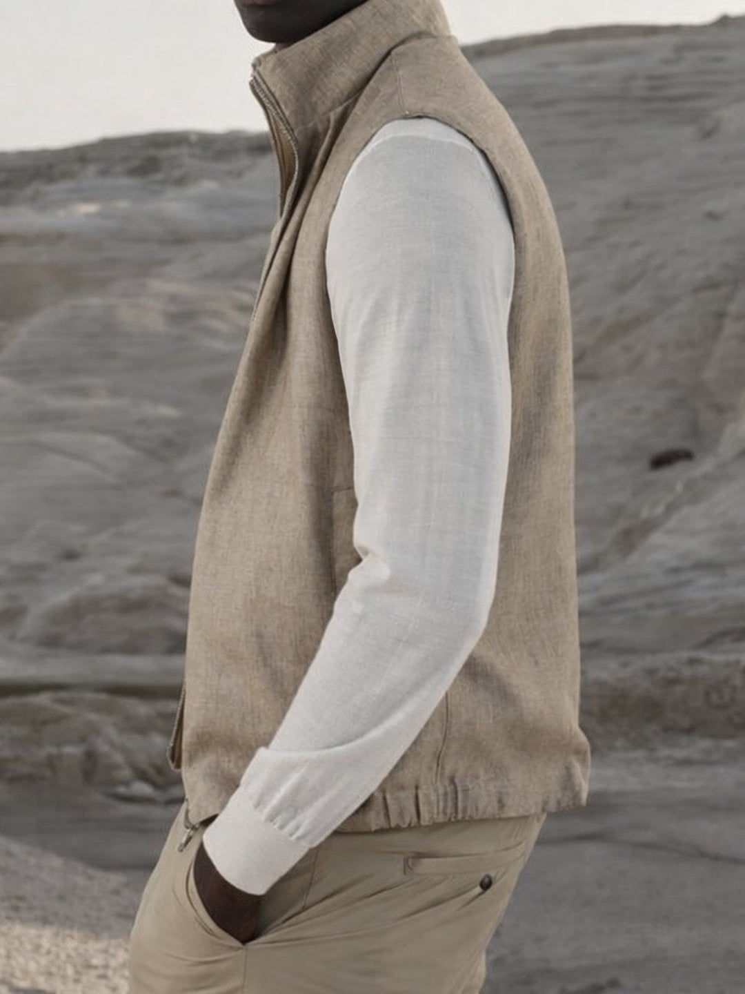 LINEN VEST