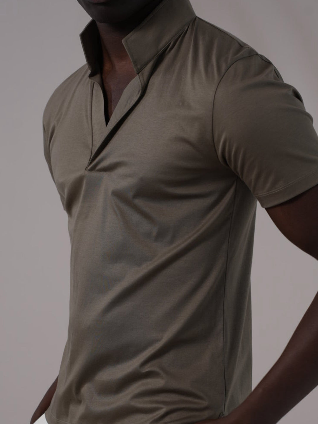 POLO MAO SILK KHAKI