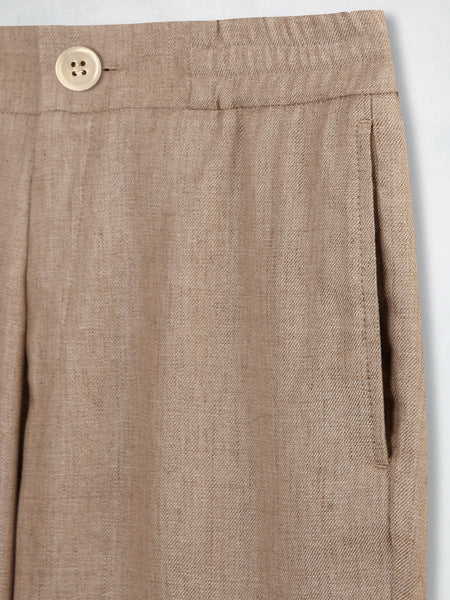 FORMAL LINEN JOGGER SAND