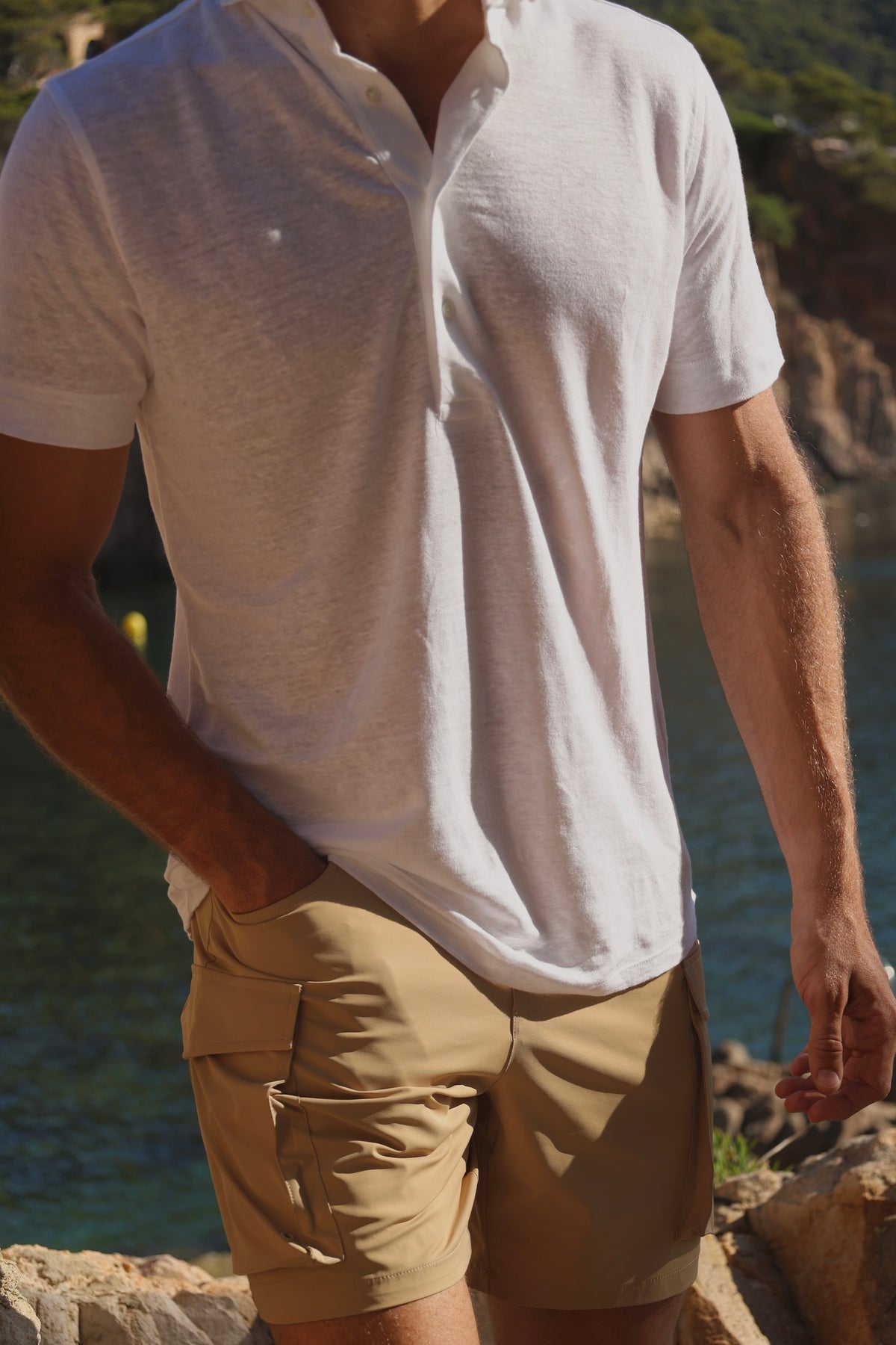 CARGO SWIMSUIT BEIGE