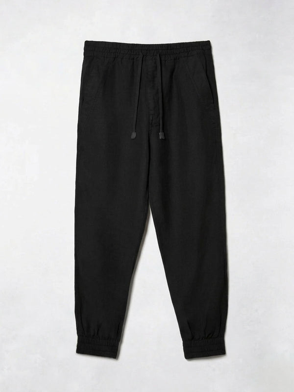 JOGGER LINEN BLACK