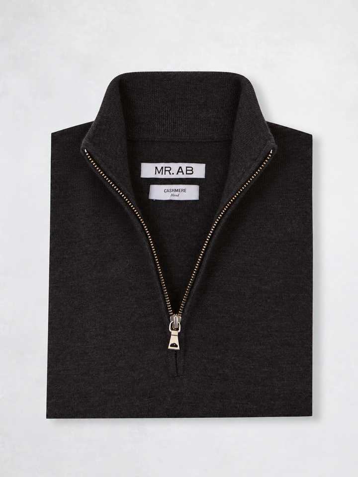 ZIPPER CASHMERE GREY
