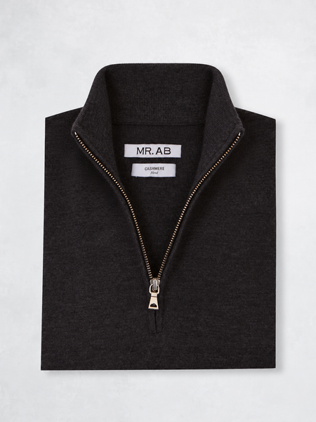 ZIPPER CASHMERE GREY