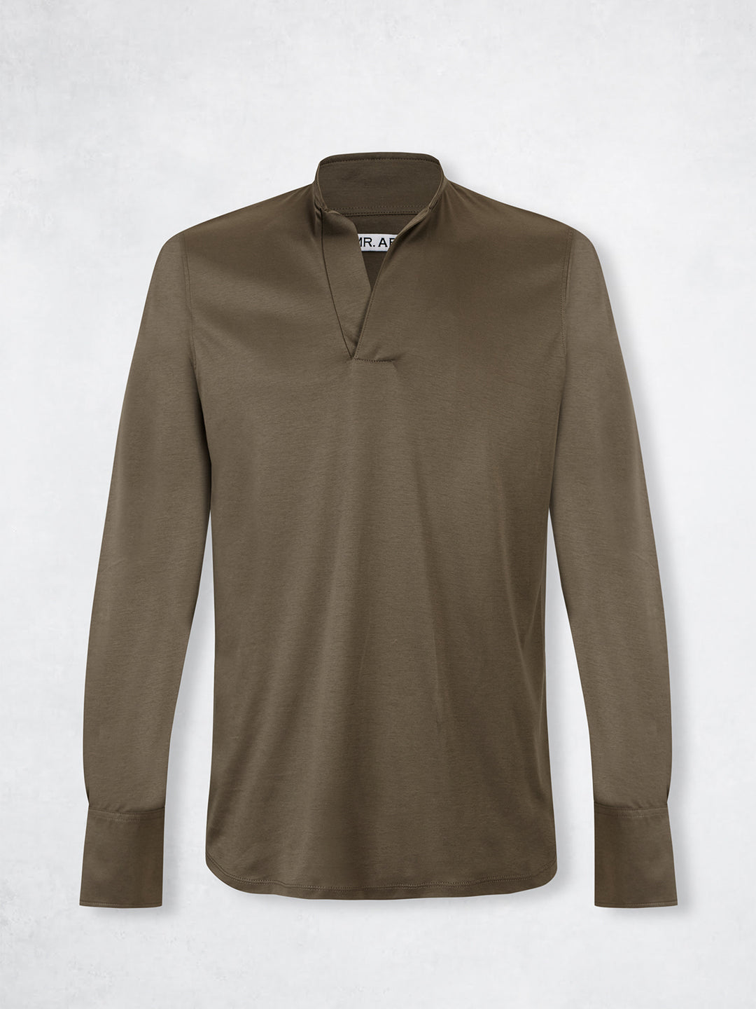 POLO MAO SILK LS KHAKI