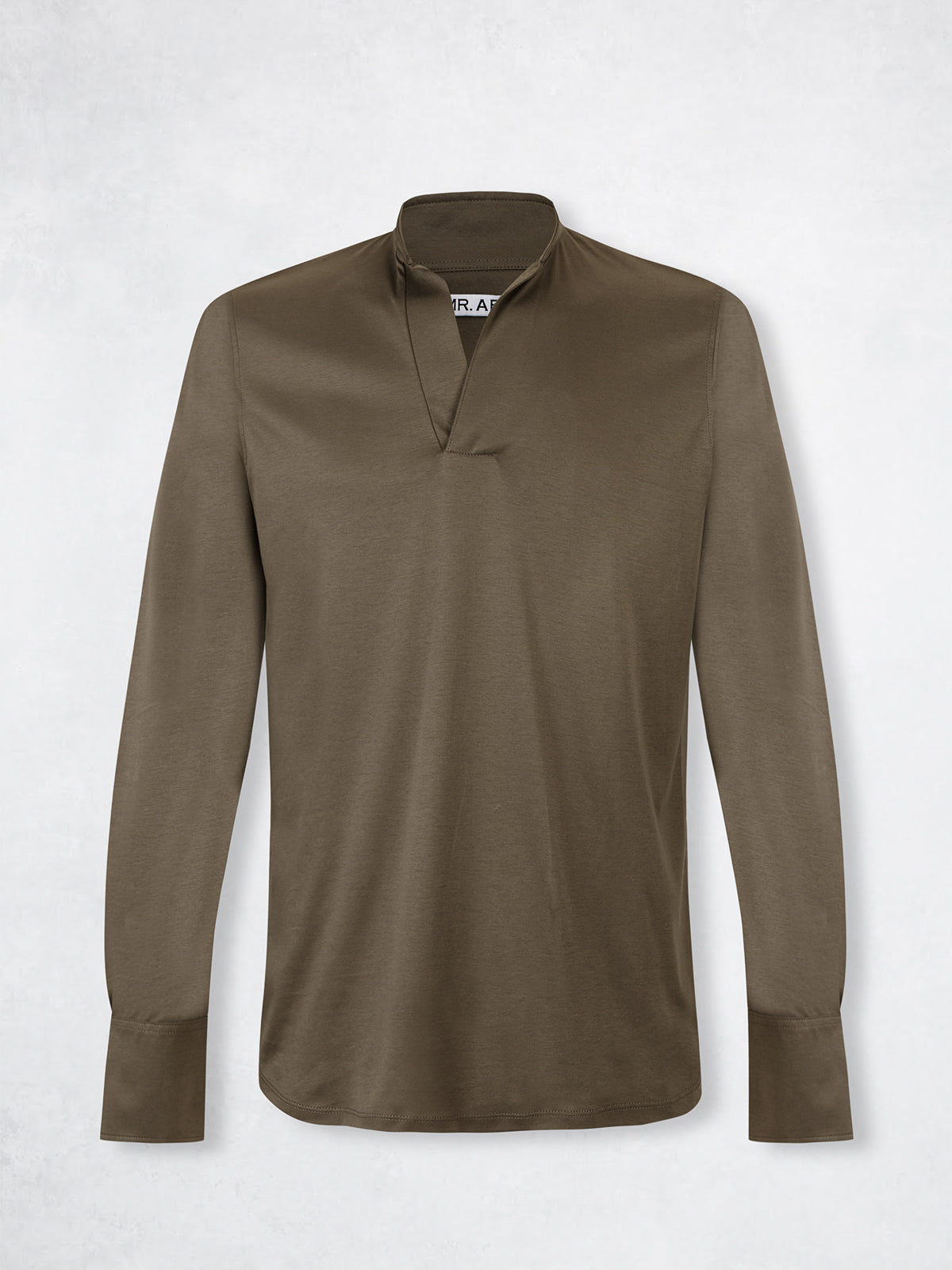 POLO MAO SILK LS KHAKI
