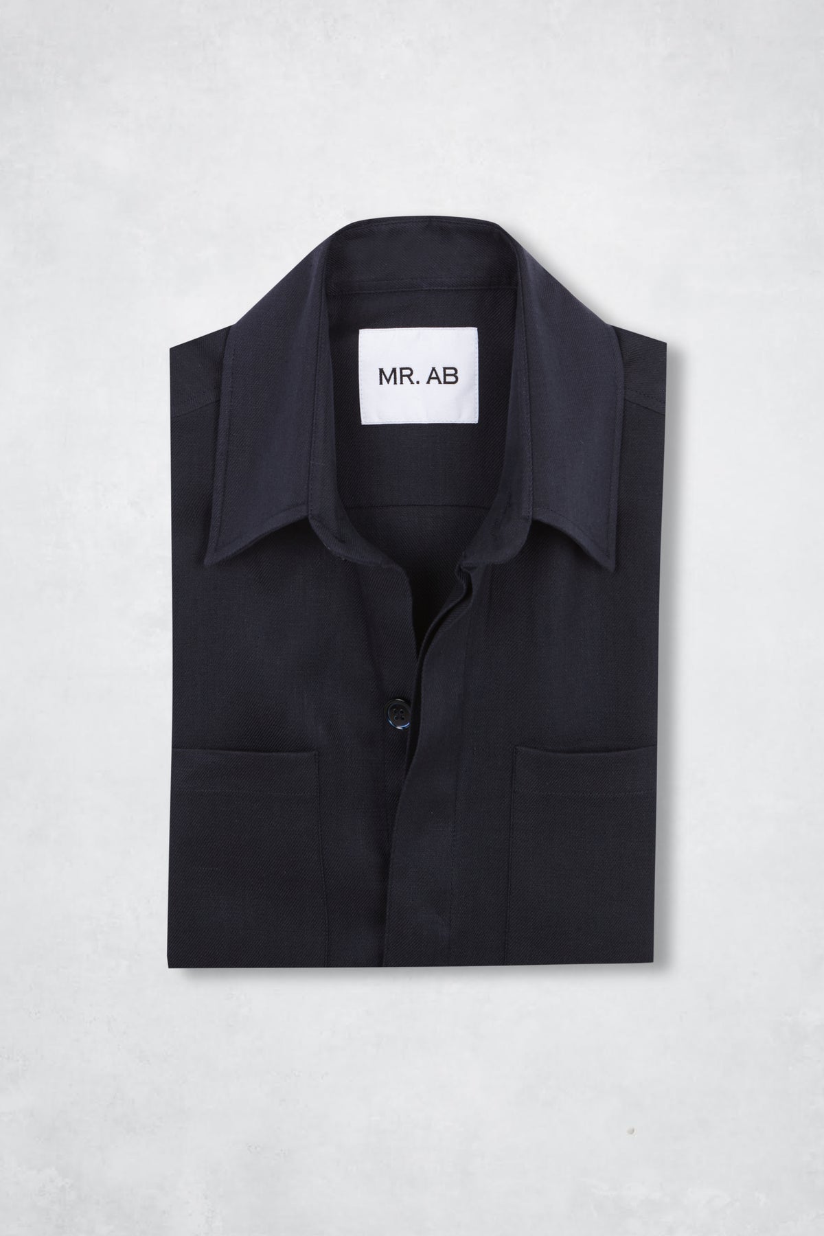 LINEN OVERSHIRT NAVY
