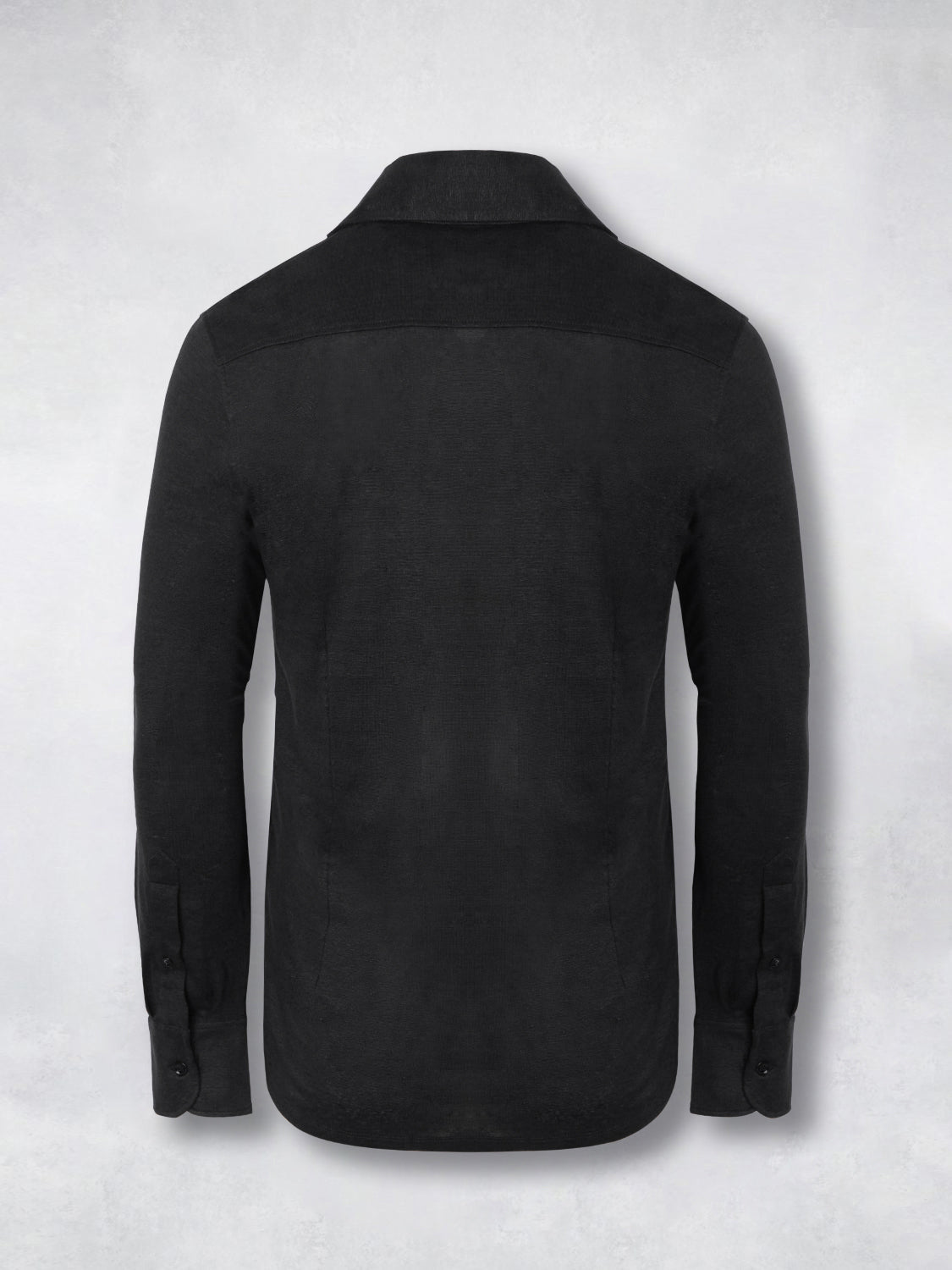 LINEN POLO BLACK