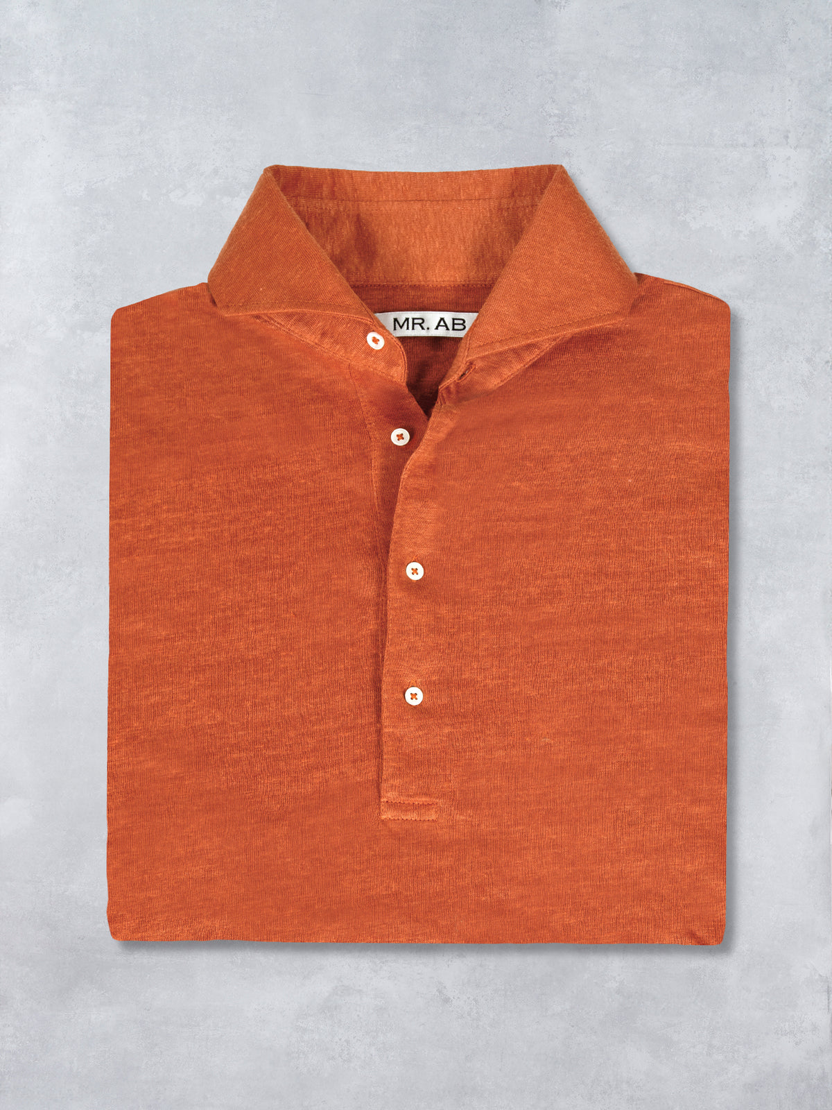 LINEN POLO ORANGE