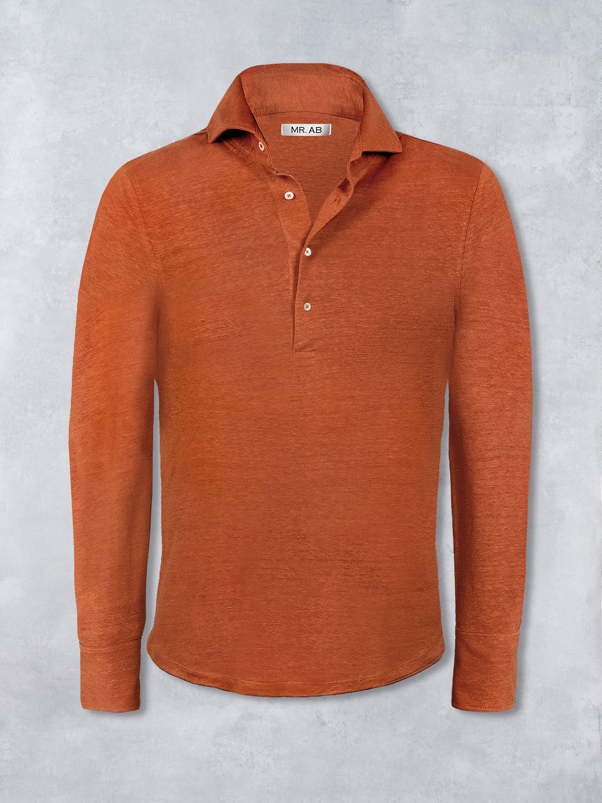 LINEN POLO ORANGE