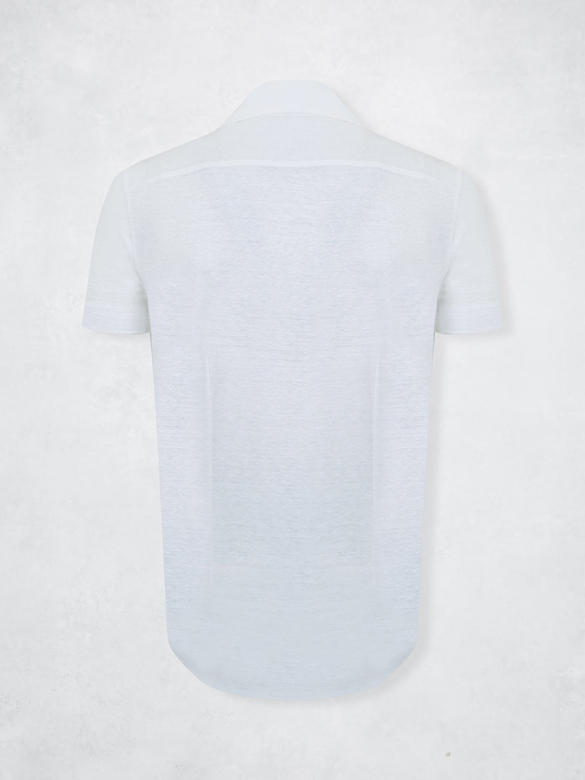 LINEN POLO SS WHITE