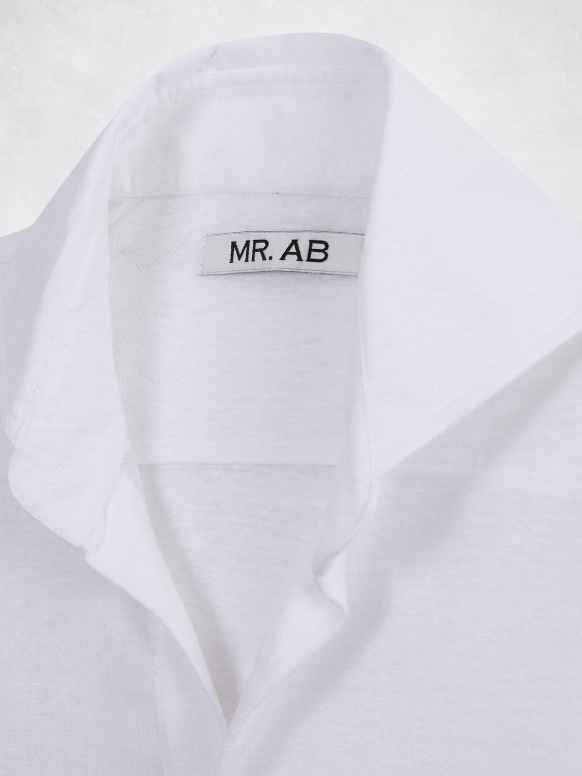 LINEN POLO SS WHITE
