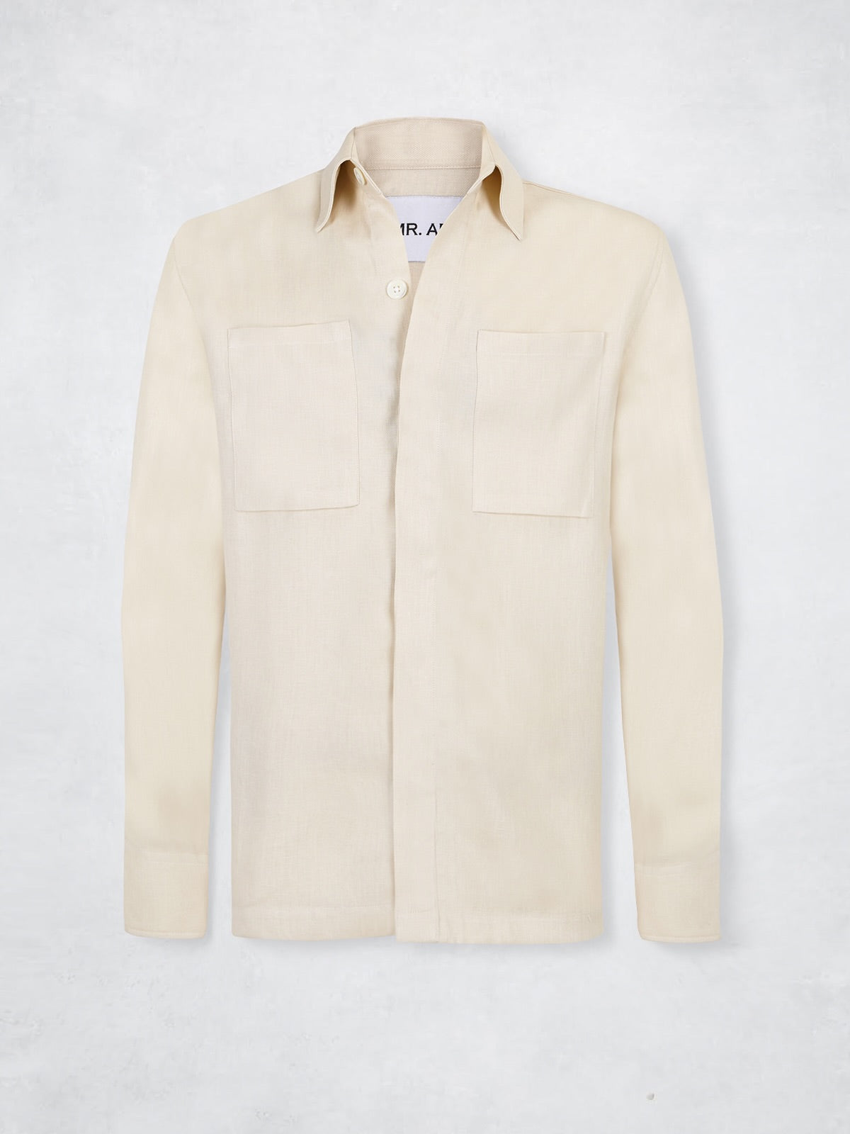 LINEN OVERSHIRT CRU
