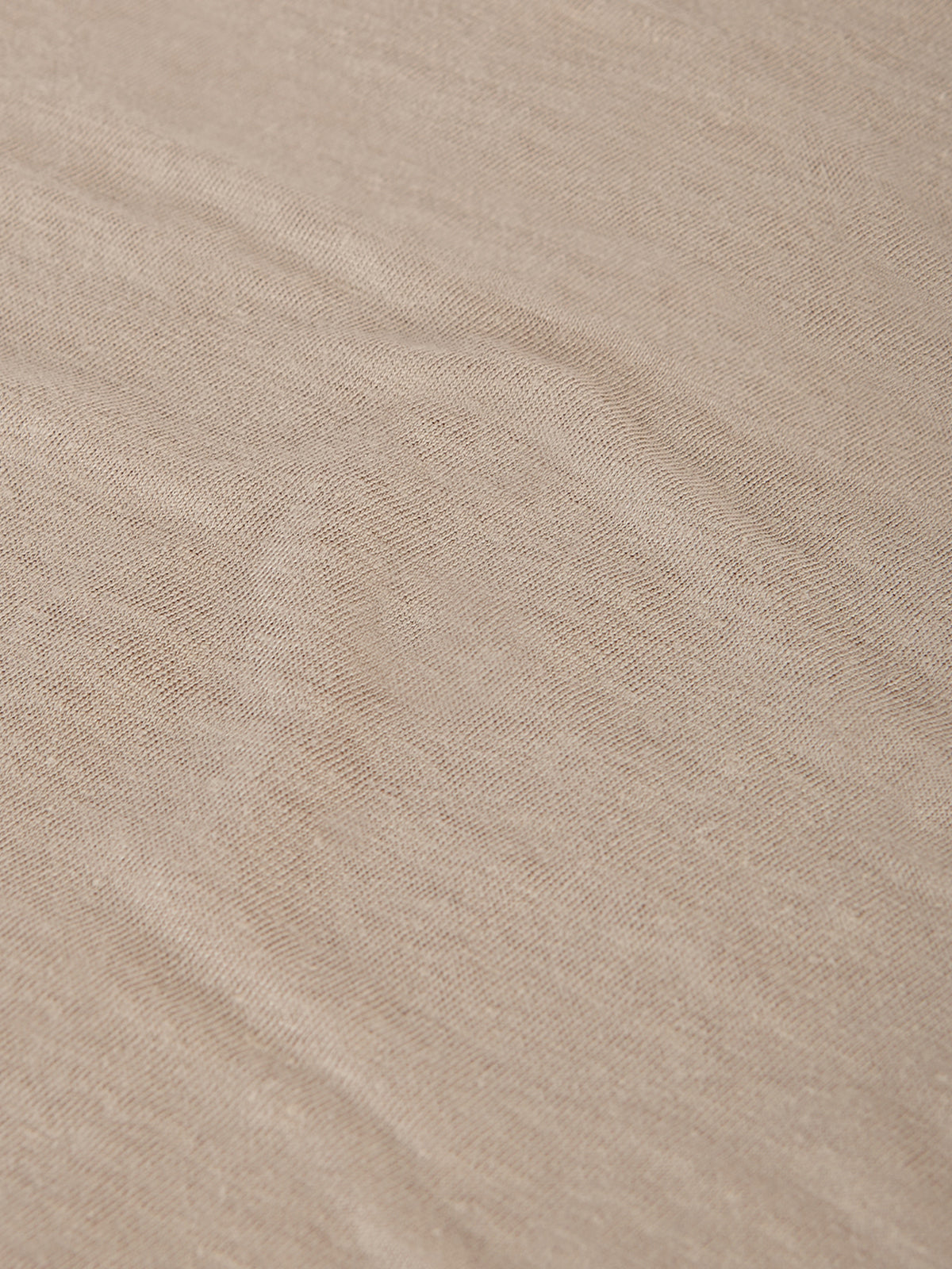 LINEN POLO SS SAND