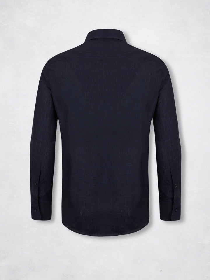 LINEN SHIRT NAVY