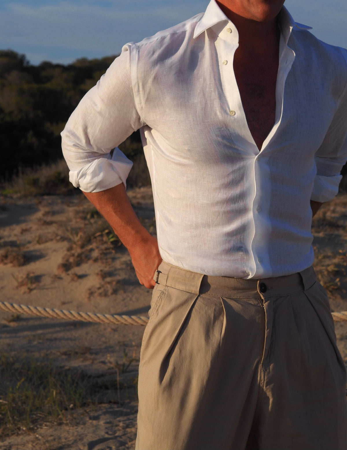 LINEN SHIRT WHITE