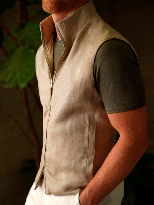 LINEN VEST