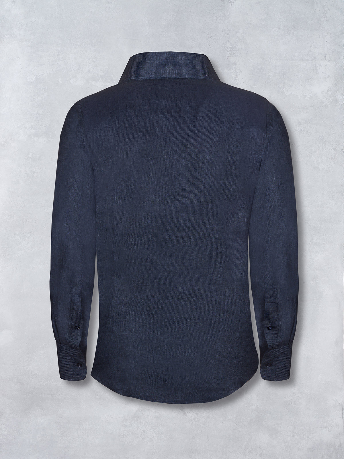 LINEN POCKET SHIRT NAVY