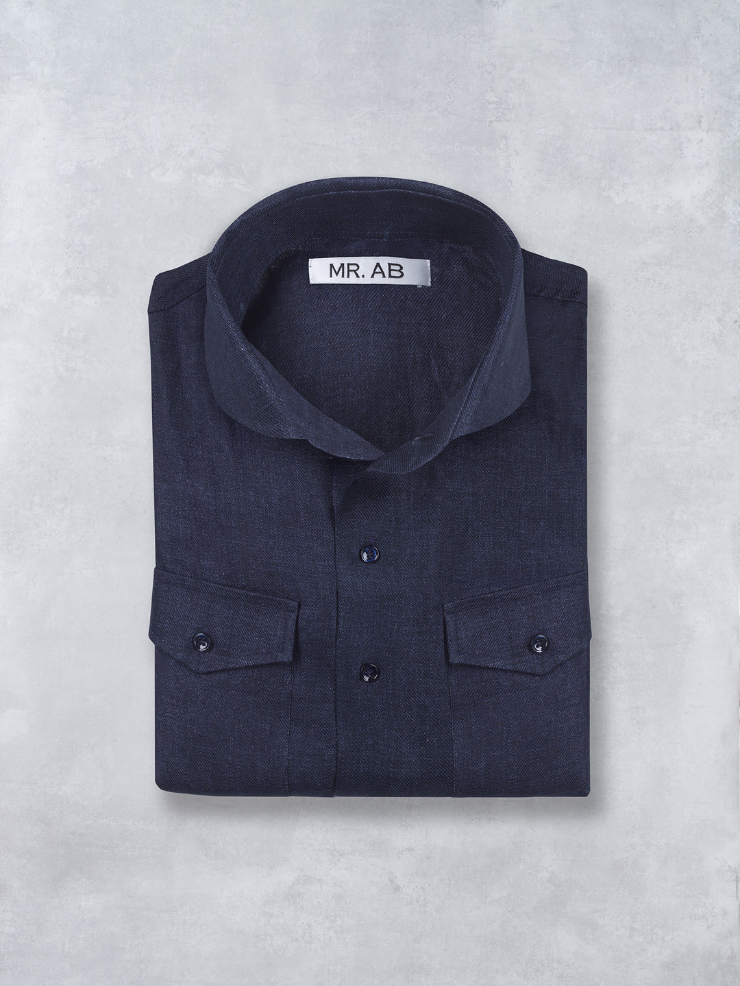 LINEN SHIRT NAVY