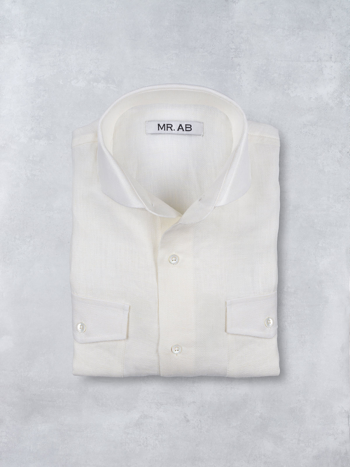 LINEN POCKET SHIRT WHITE