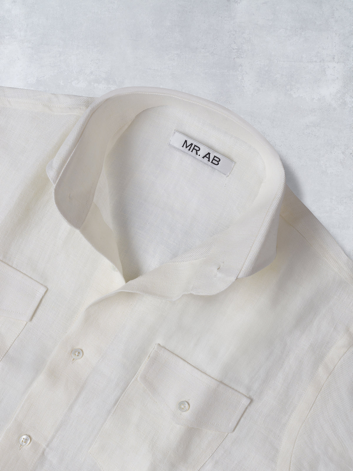 LINEN POCKET SHIRT WHITE