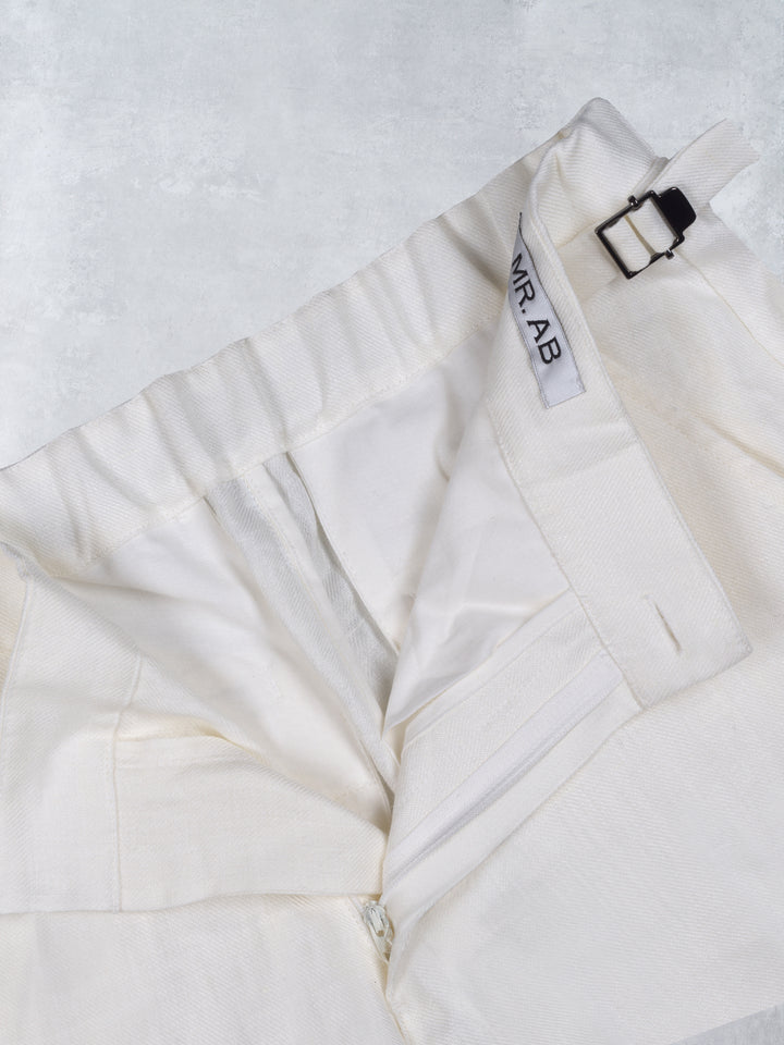 LINEN PANTS WHITE