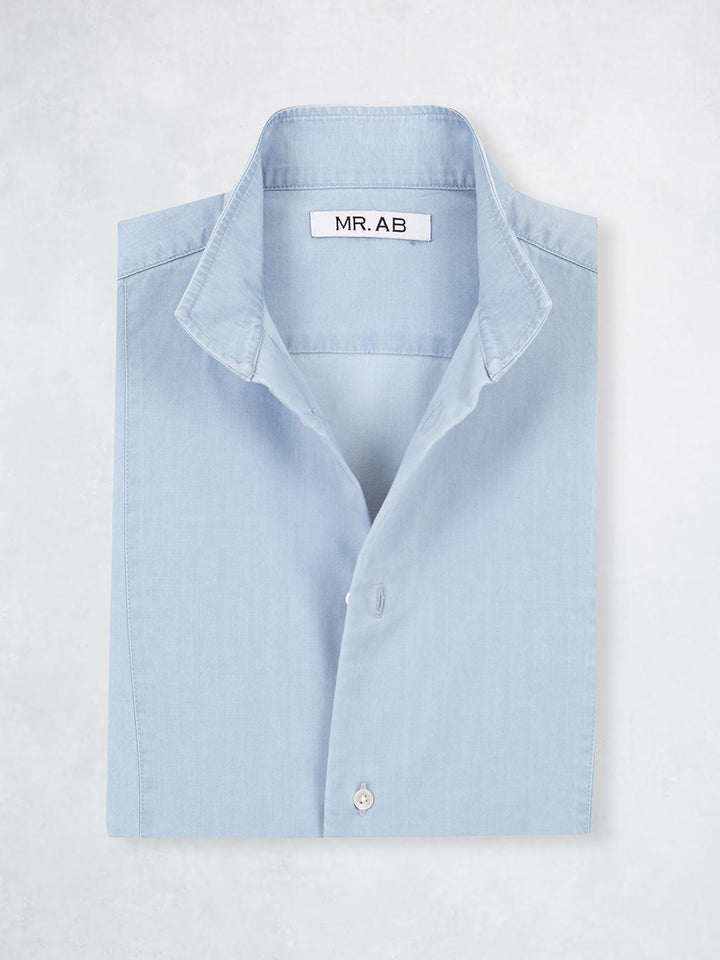 MAO DENIM SHIRT I BLUE