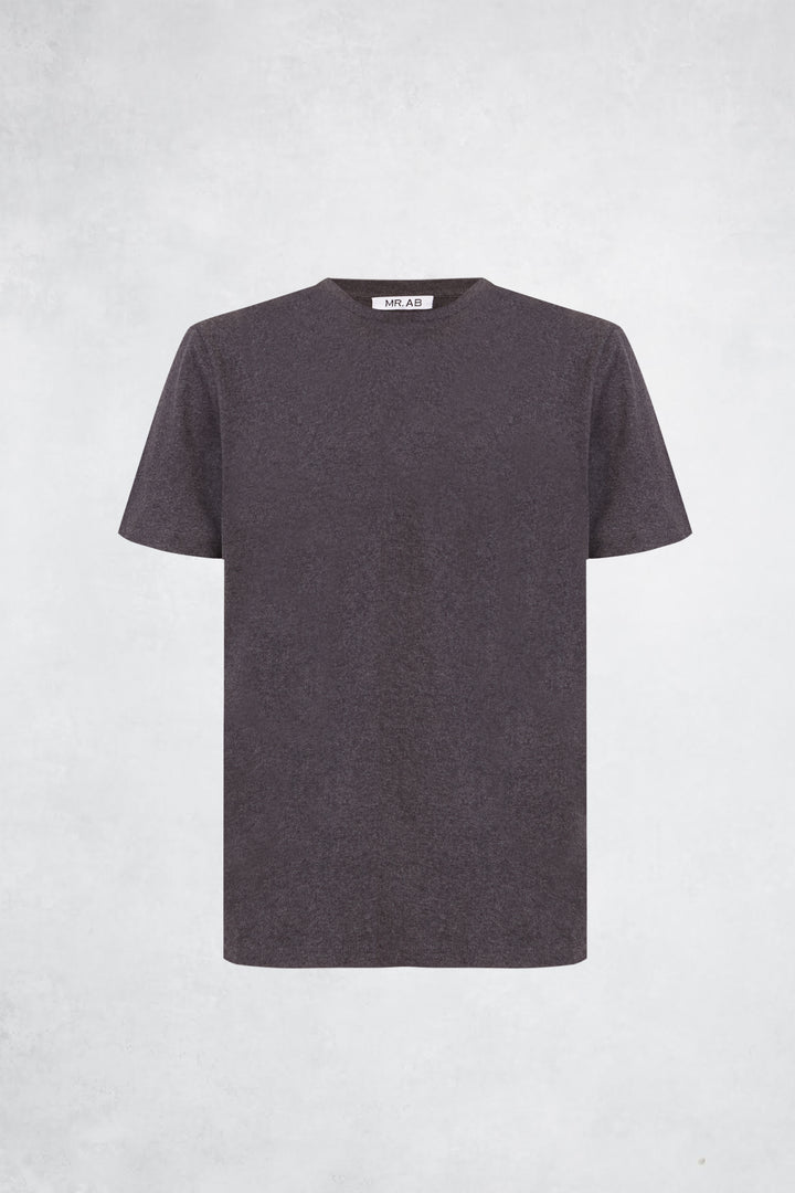 MELANGE TEE SS DARK GREY