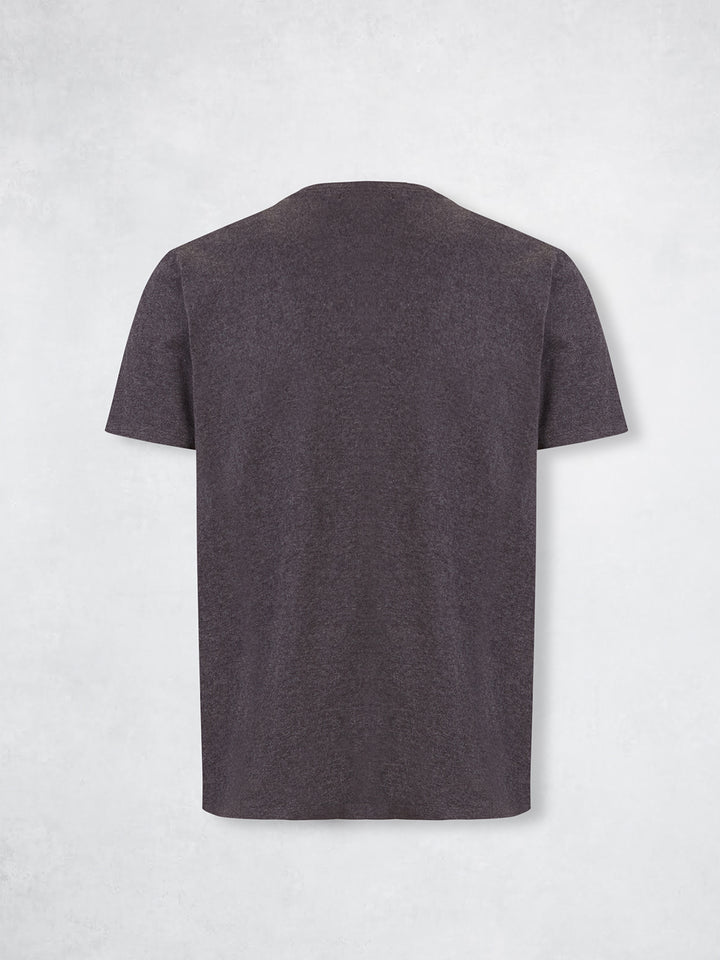 MELANGE TEE SS DARK GREY