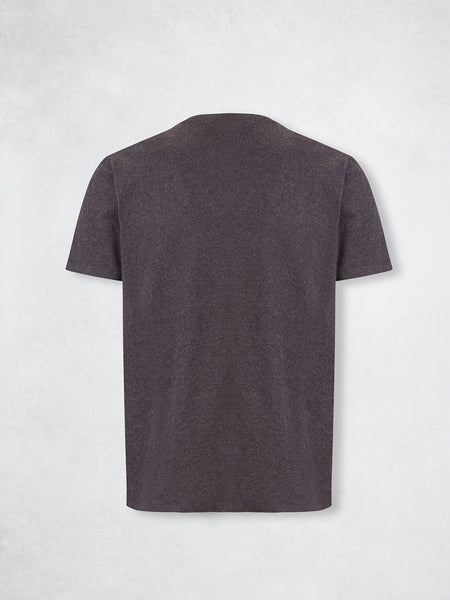 MELANGE TEE SS DARK GREY