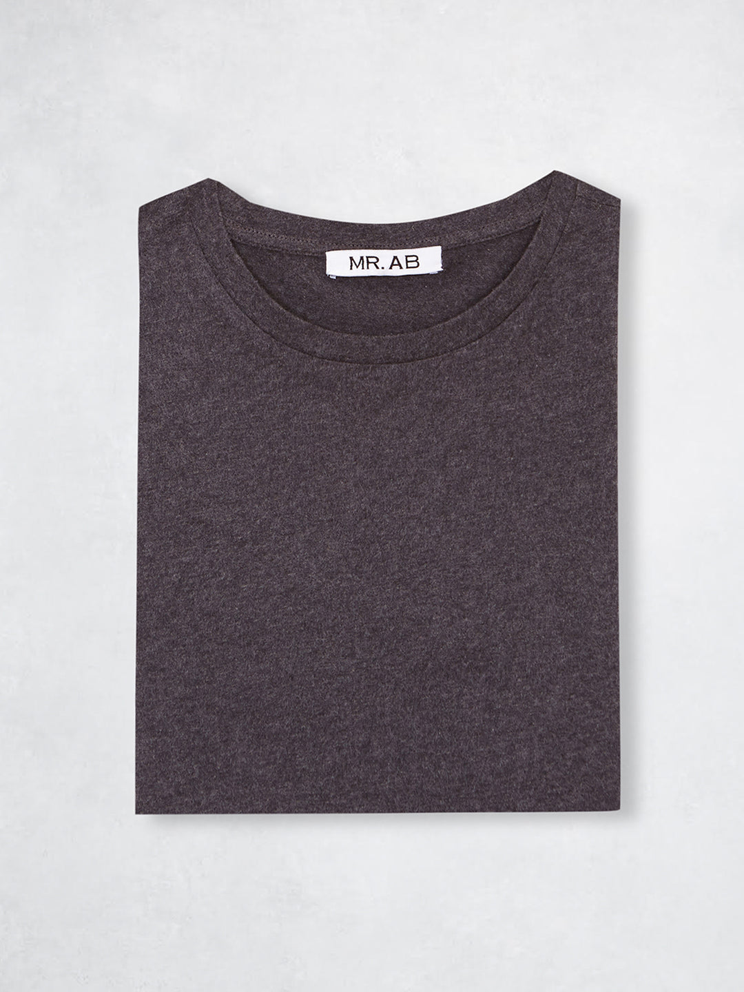 MELANGE TEE SS DARK GREY