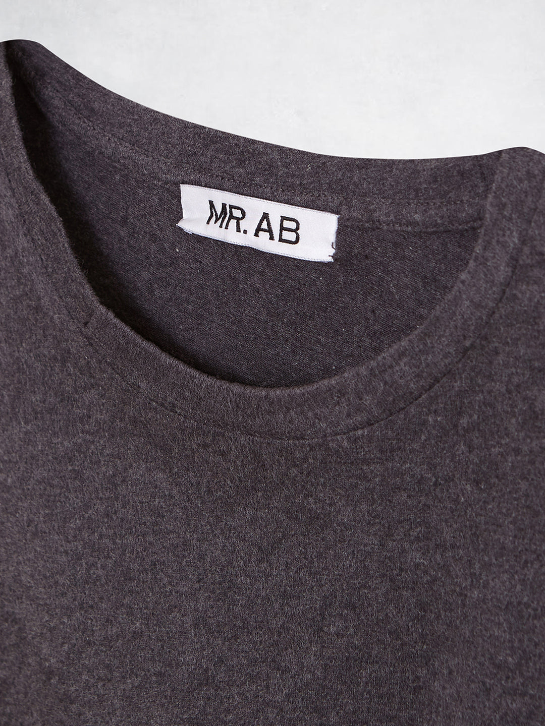 MELANGE TEE SS DARK GREY