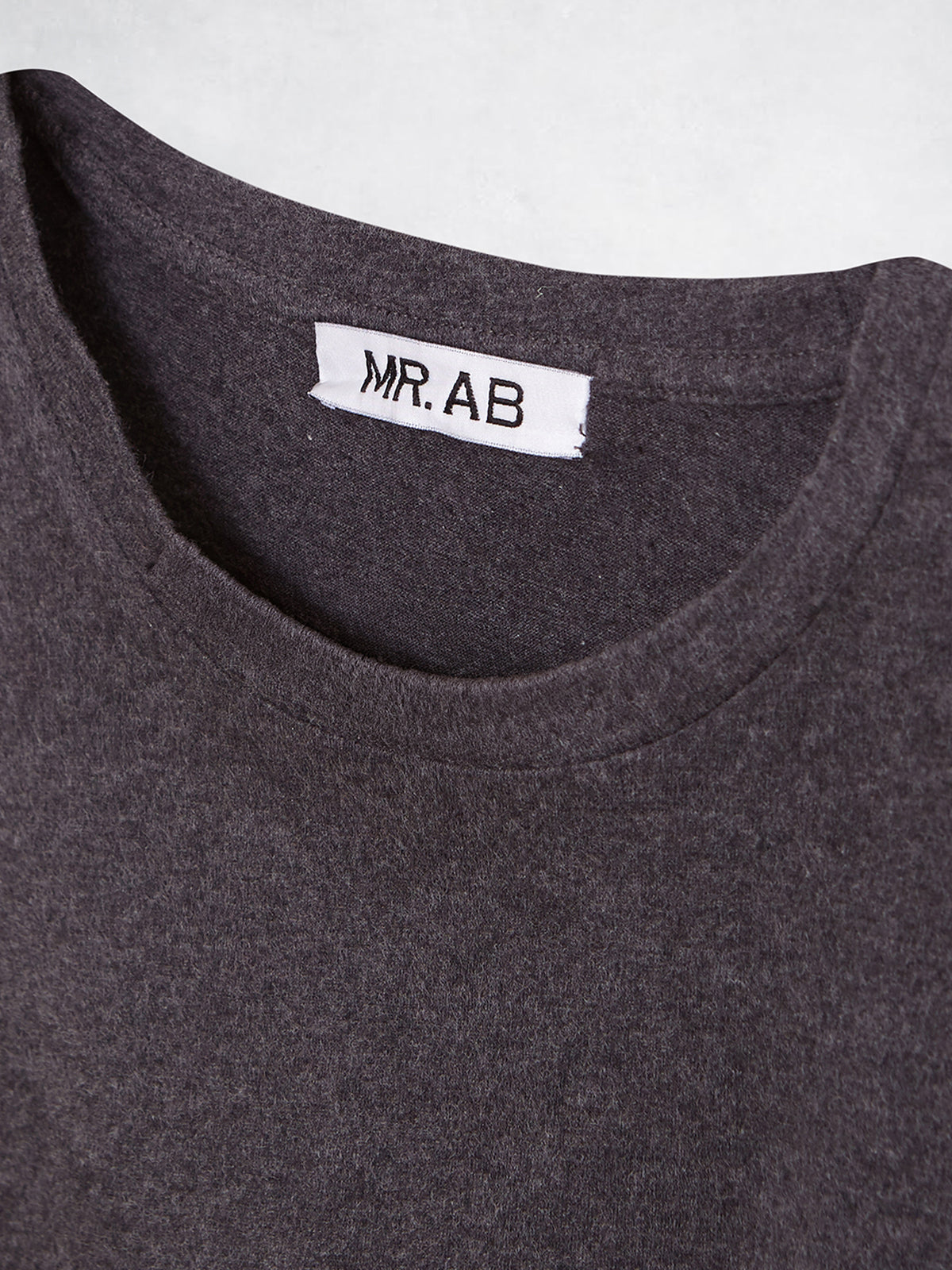 MELANGE TEE SS DARK GREY