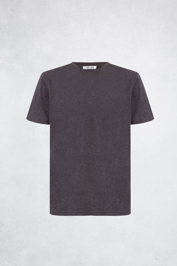 MELANGE TEE SS DARK GREY